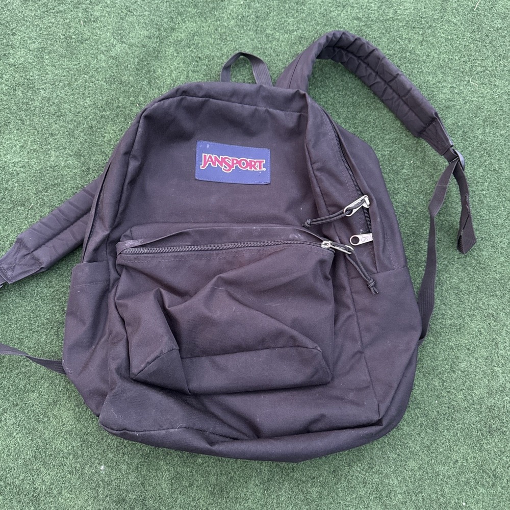 JanSport Black SuperBreak Backpack School Book Bag Travel Laptop‎ Classic